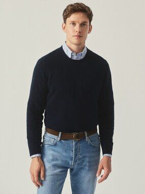 J McLaughlin Caldwell Cashmere Sweater - Dark Navy NEW
